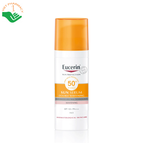 Tinh chất chống nắng dưỡng trắng da Eucerin Sun Double Whitening Serum SPF 50+